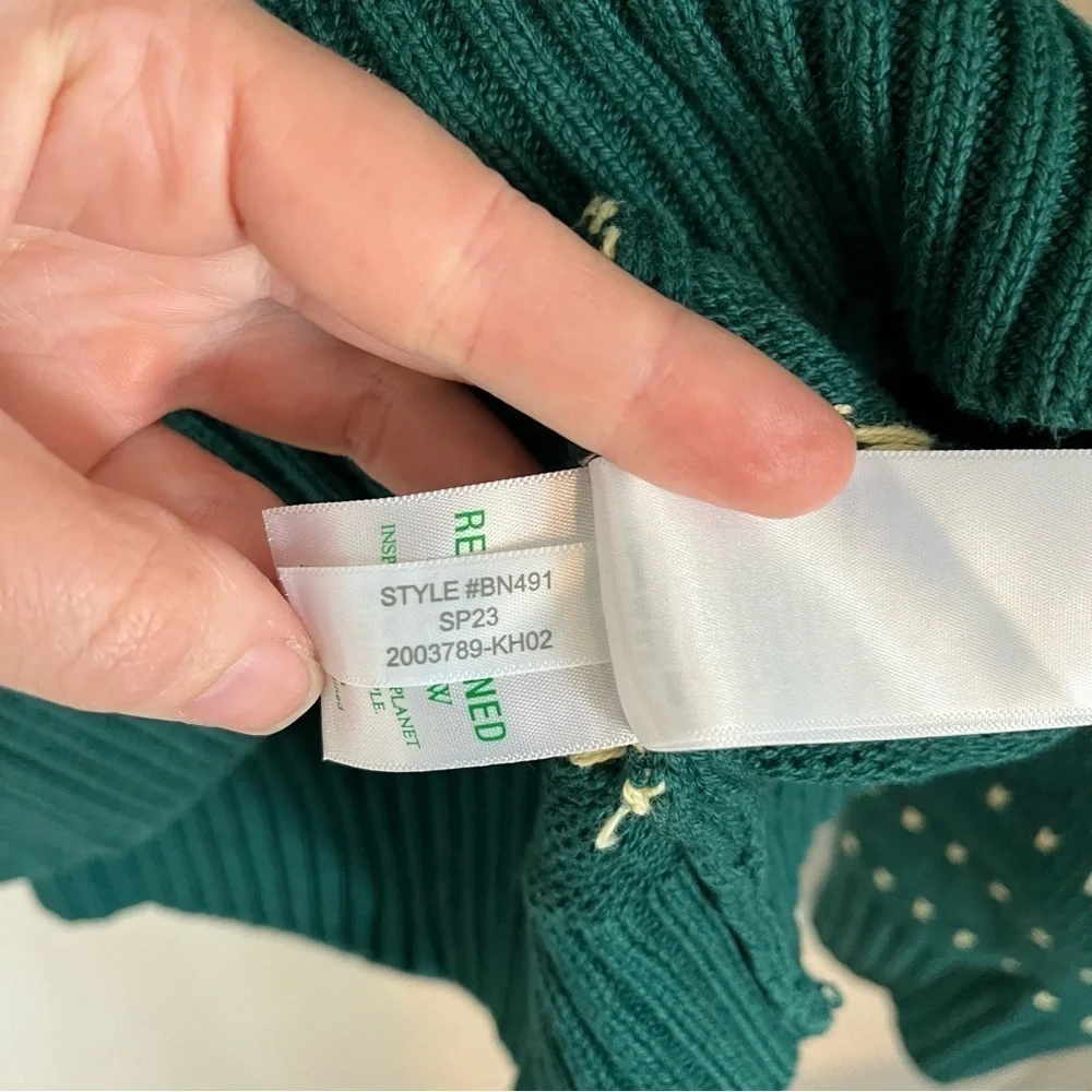 J. CREW Heritage Cotton Crewneck Sweater in‎ Bird's-Eye Stitch BN491 SP23